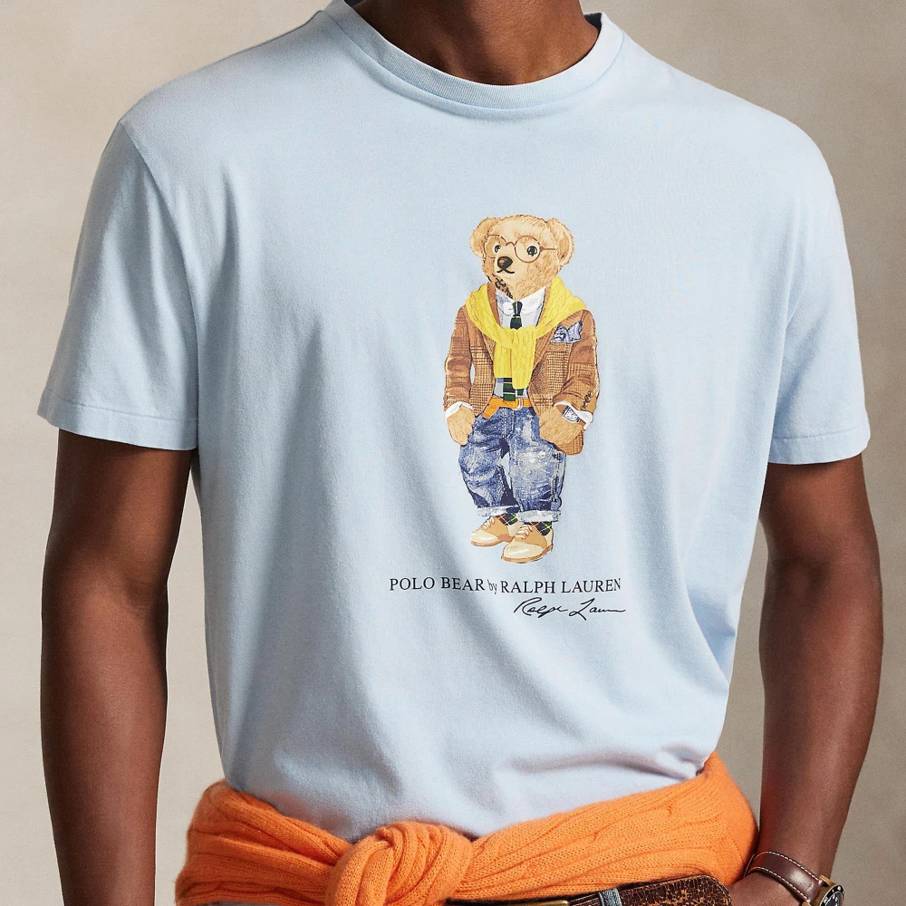 T-shirt Custom Slim Fit με Polo Bear Polo Ralph Lauren