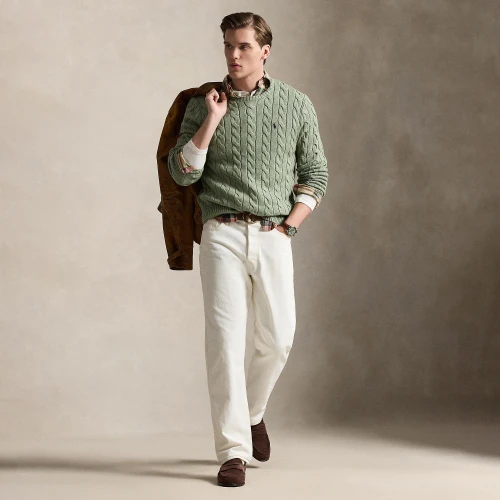 Πουλόβερ από βαμβάκι με πλέξη cable-knit Polo Ralph Lauren