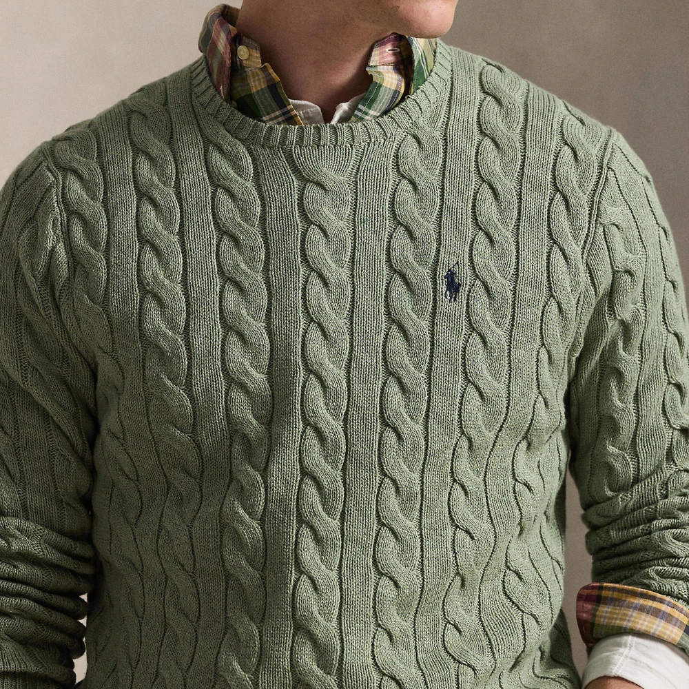 Πουλόβερ από βαμβάκι με πλέξη cable-knit Polo Ralph Lauren