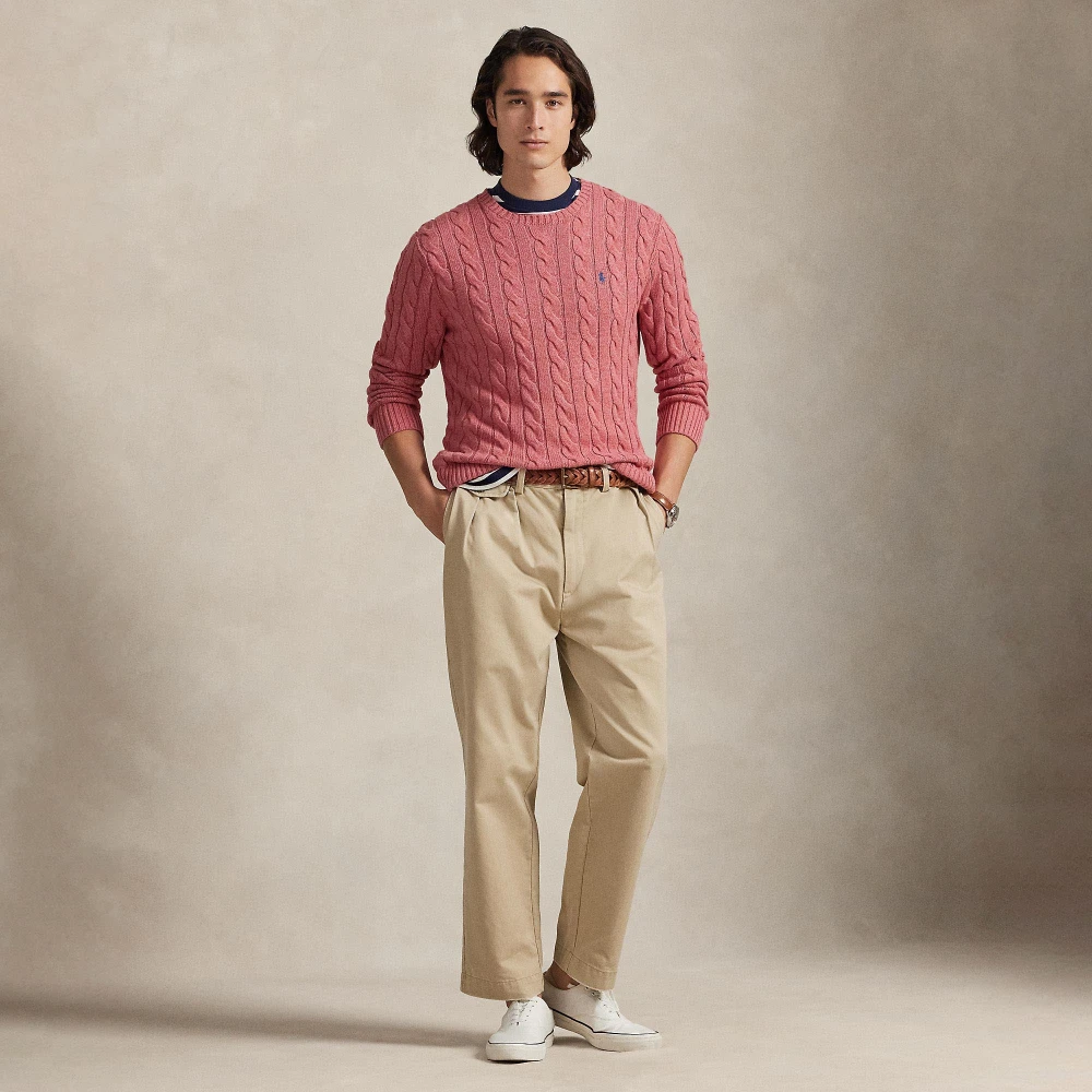 Πουλόβερ από βαμβάκι με πλέξη cable-knit Polo Ralph Lauren