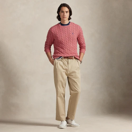 Πουλόβερ από βαμβάκι με πλέξη cable-knit Polo Ralph Lauren