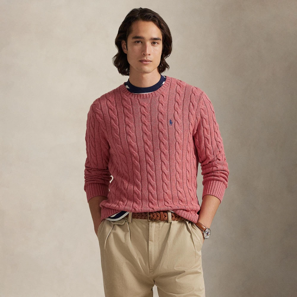 Πουλόβερ από βαμβάκι με πλέξη cable-knit Polo Ralph Lauren