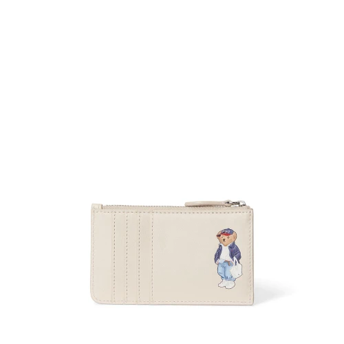 Δερμάτινη θήκη καρτών με φερμουάρ Polo Bear Polo Ralph Lauren