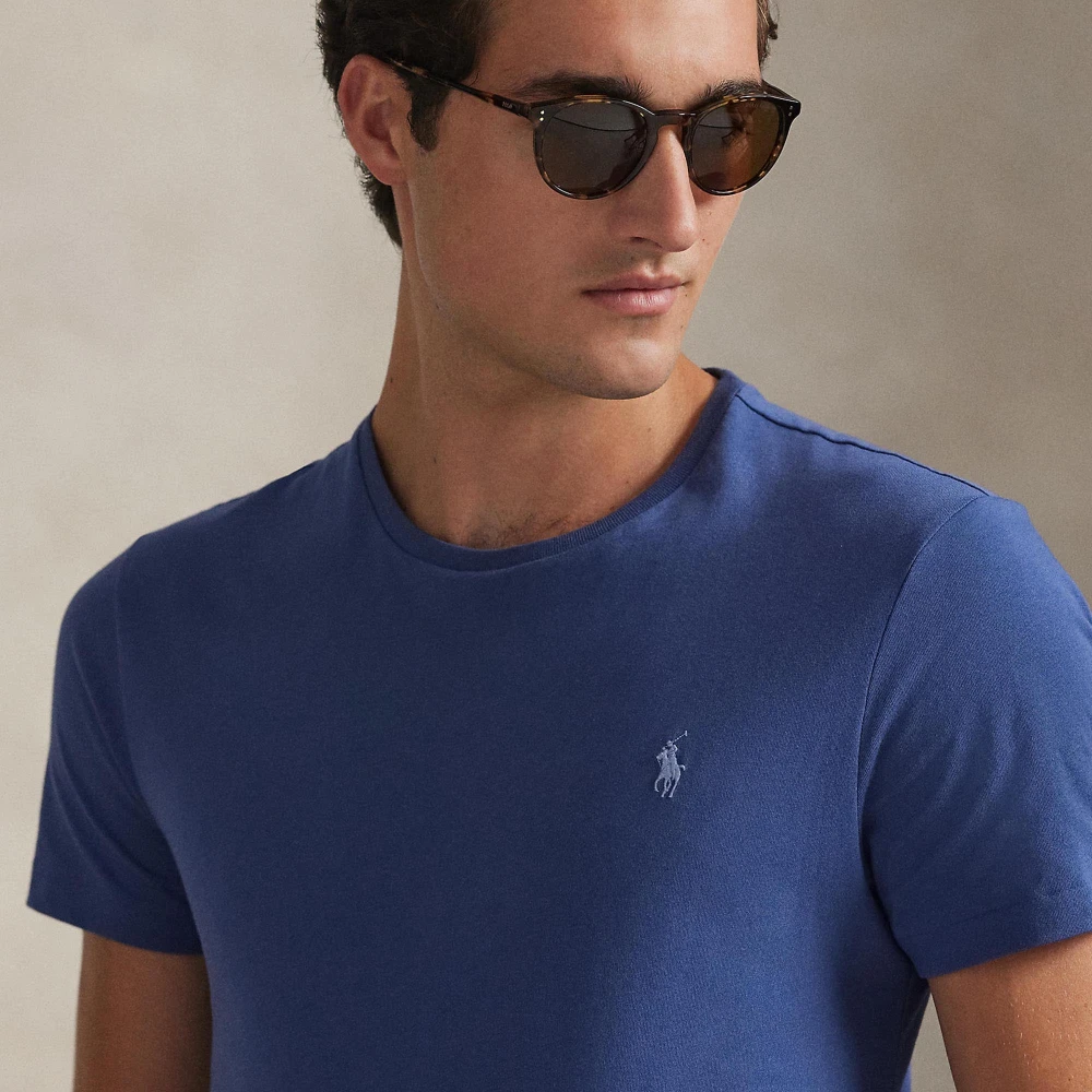 T-shirt Custom Slim Fit από jersey με στρογγυλή λαιμόκοψη Polo Ralph Lauren