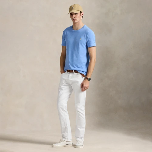 T-shirt Custom Slim Fit από jersey με στρογγυλή λαιμόκοψη Polo Ralph Lauren
