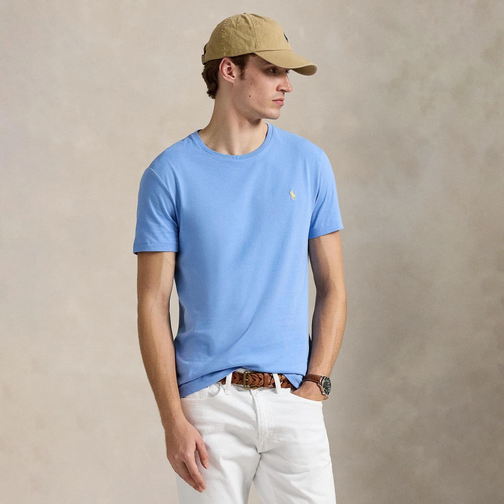 T-shirt Custom Slim Fit από jersey με στρογγυλή λαιμόκοψη Polo Ralph Lauren