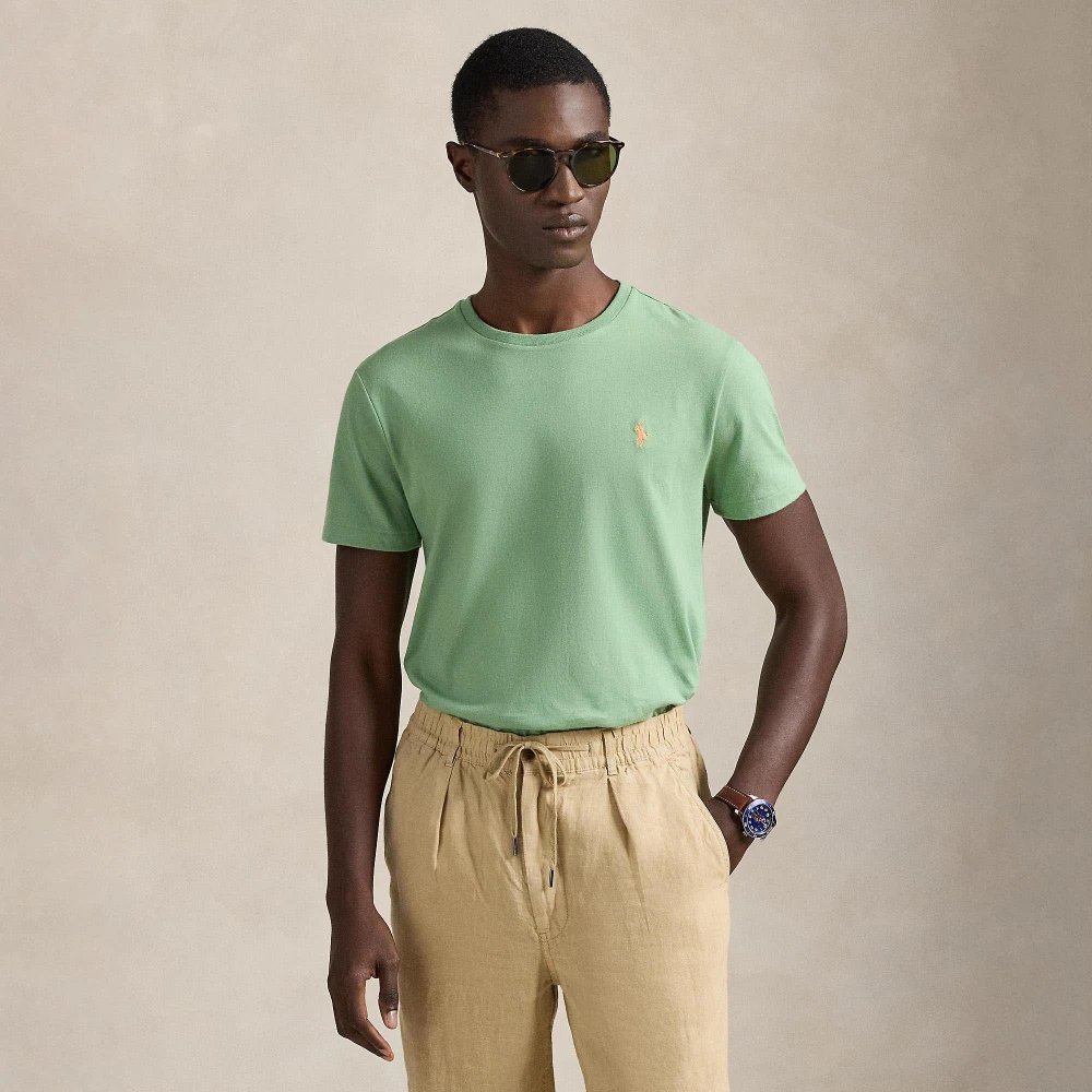 T-shirt Custom Slim Fit από jersey με στρογγυλή λαιμόκοψη Polo Ralph Lauren