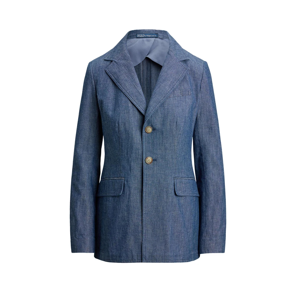 Σακάκι μονόπετο από chambray Polo Ralph Lauren
