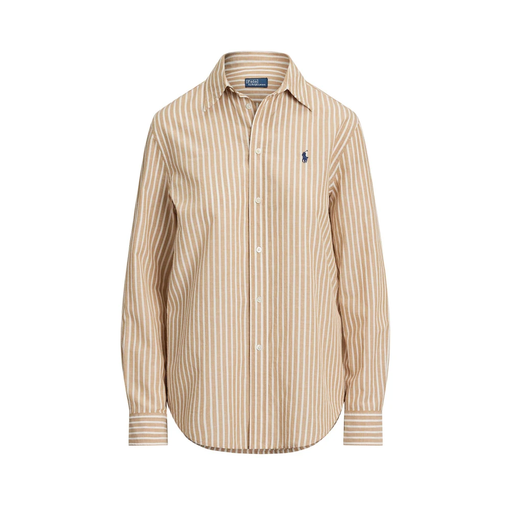 Ριγέ πουκάμισο από βαμβάκι και λινό Classic Fit Polo Ralph Lauren