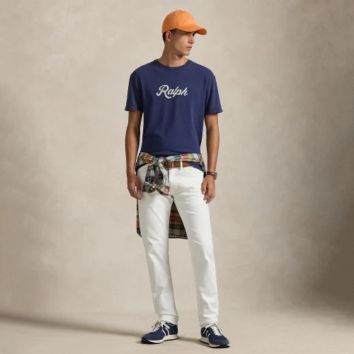 Men's Asymmetrical Short-Sleeved Jersey Top - Polo Ralph Lauren