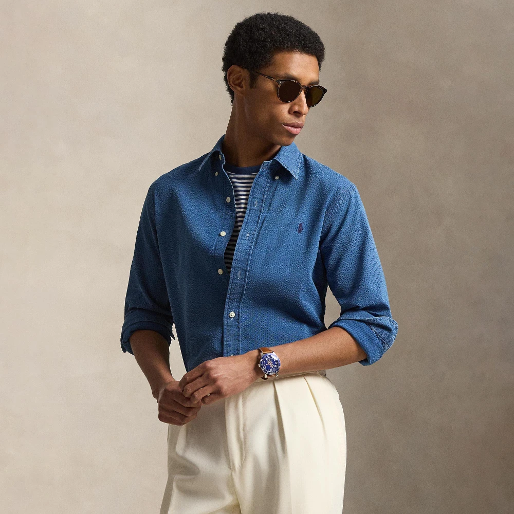Ανδρικό Πουκάμισο Seersucker 40/1 CUBDPPCS — Polo Ralph Lauren