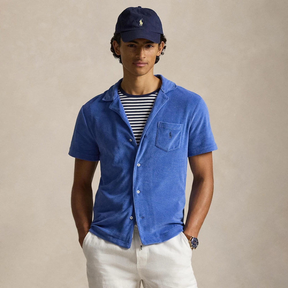 Ανδρικό Ελαφρύ βαμβακερό terry πλεκτό T‑shirt — Polo Ralph Lauren