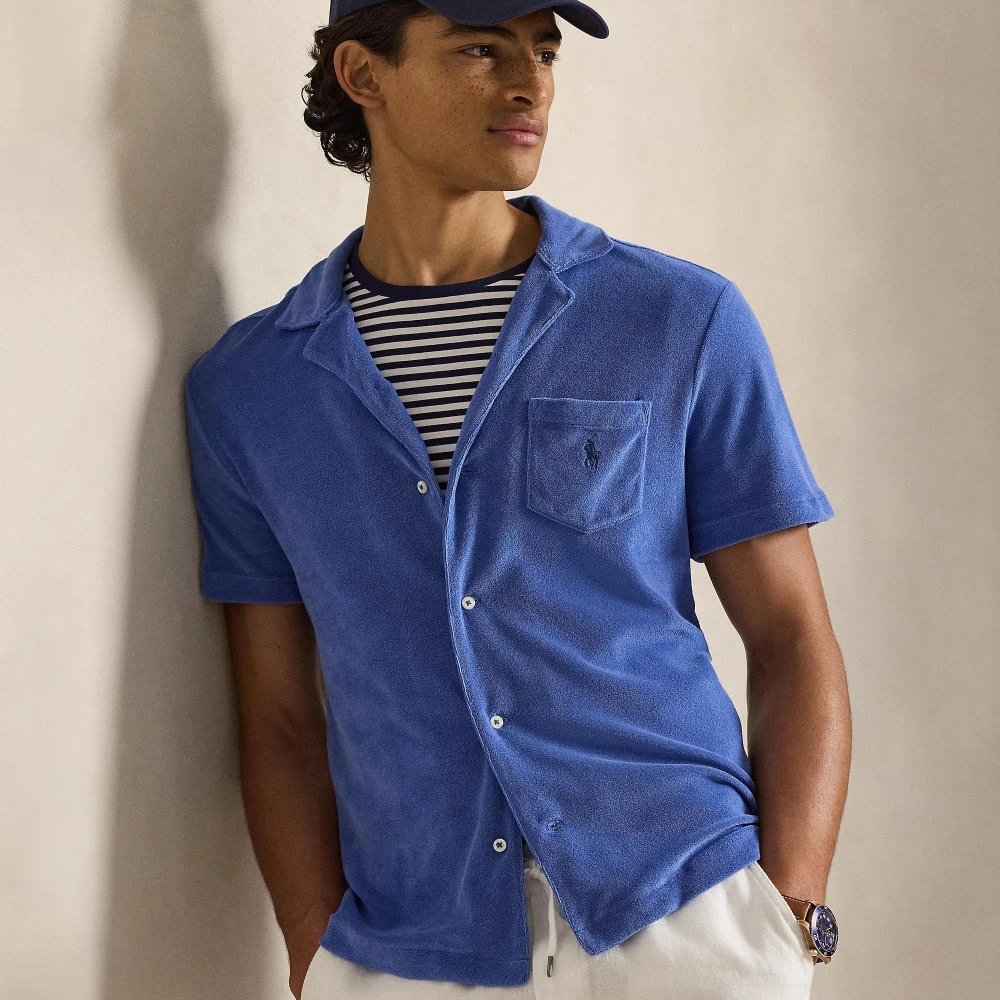 Ανδρικό Ελαφρύ βαμβακερό terry πλεκτό T‑shirt — Polo Ralph Lauren