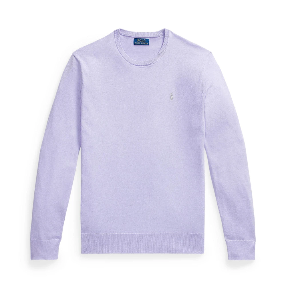 Ανδρικό Slim Fit Πλεκτό Βαμβακερό Πουλόβερ — Polo Ralph Lauren
