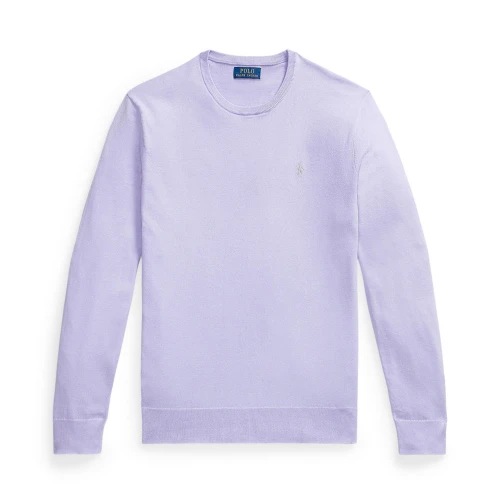 Ανδρικό Slim Fit Πλεκτό Βαμβακερό Πουλόβερ — Polo Ralph Lauren