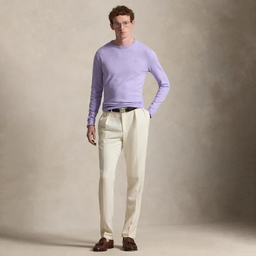 Ανδρικό Slim Fit Πλεκτό Βαμβακερό Πουλόβερ — Polo Ralph Lauren