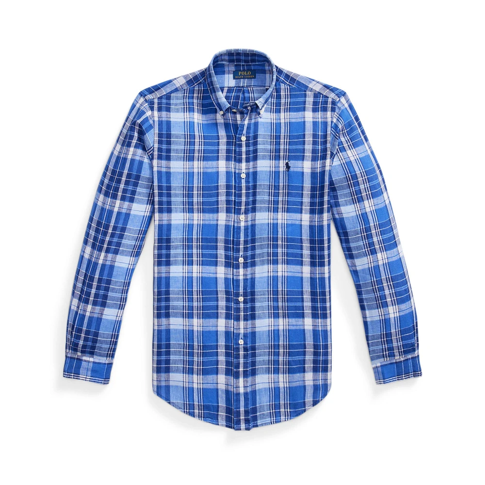 Ανδρικό Custom Fit Καρό Λινό Πουκάμισο — Polo Ralph Lauren