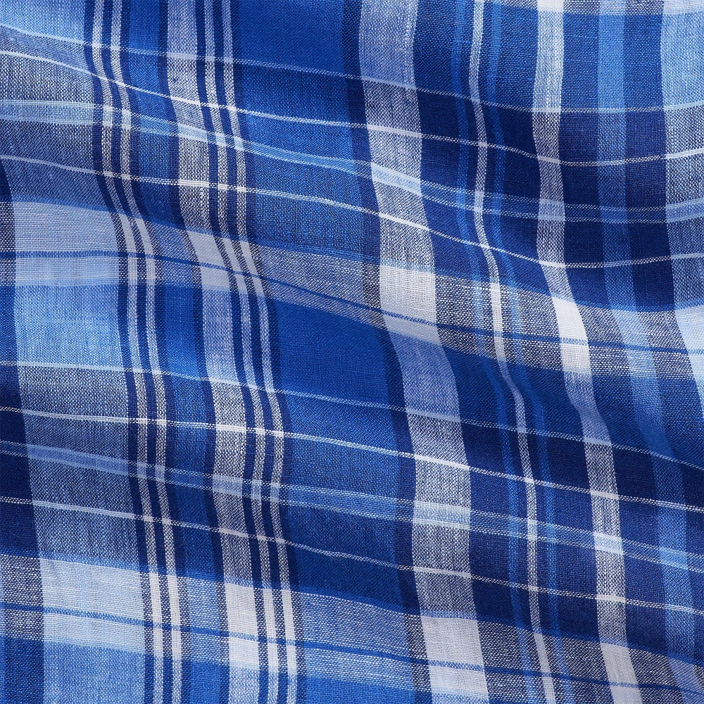 Ανδρικό Custom Fit Καρό Λινό Πουκάμισο — Polo Ralph Lauren