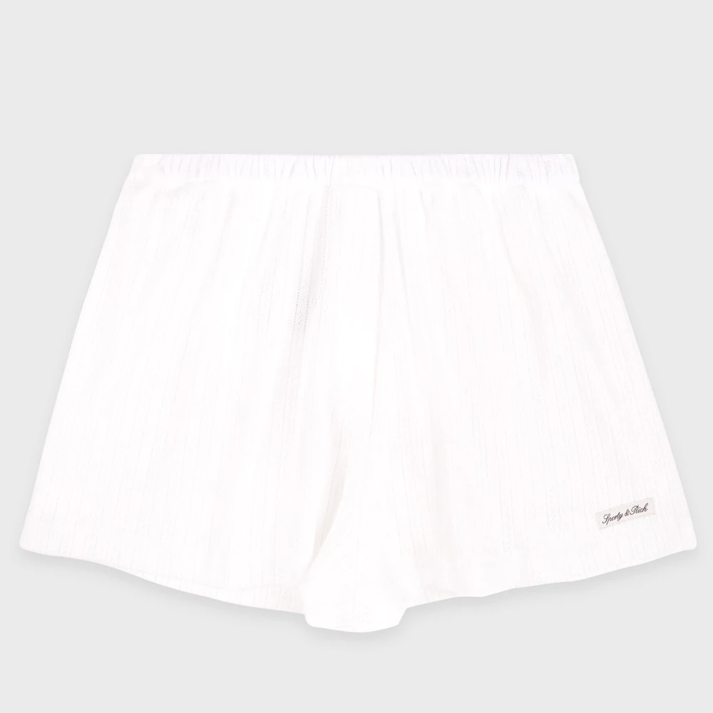 Γυναικείο Σορτς Sporty & Rich Signature Logo Pointelle