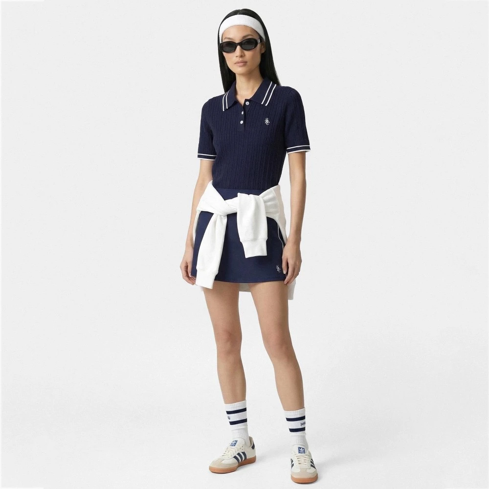 Γυναικεία Πλεκτή Μπλούζα Polo με Σχέδιο Cable Knit Sporty & Rich
