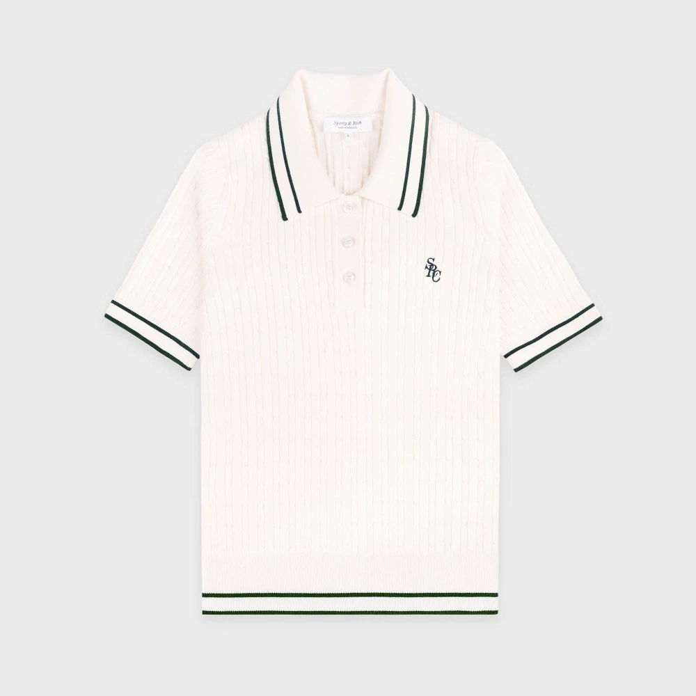 Γυναικεία Πλεκτή Μπλούζα Polo με Σχέδιο Cable Knit Sporty & Rich