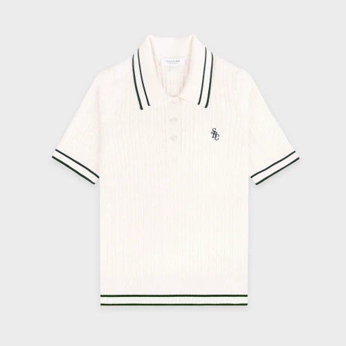 Γυναικεία Πλεκτή Μπλούζα Polo με Σχέδιο Cable Knit Sporty & Rich