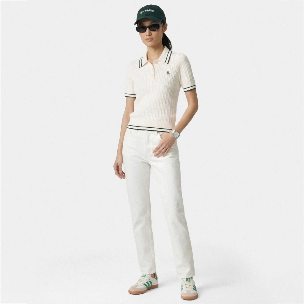 Γυναικεία Πλεκτή Μπλούζα Polo με Σχέδιο Cable Knit Sporty & Rich