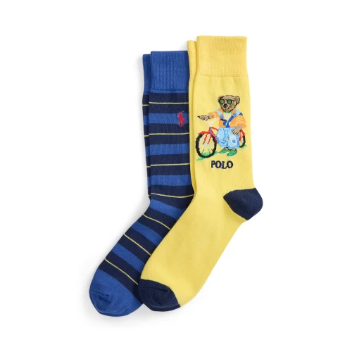 Ανδρικές Κάλτσες HRBR SLND BR-CREW SOCK 2 PACK — Polo Ralph Lauren