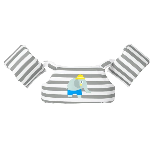 Γιλέκο Κολύμβησης - Σωσίβιο Floatie Jacket 3-6 - Eli the Elephant Πράσινη Ρίγα SUNNYLIFE