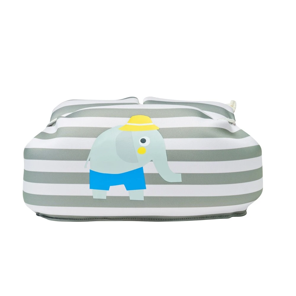 Γιλέκο Κολύμβησης - Σωσίβιο Floatie Jacket 3-6 - Eli the Elephant Πράσινη Ρίγα SUNNYLIFE