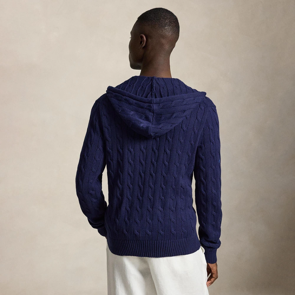 Ανδρική Πλεκτή Ζακέτα με Κουκούλα Polo Ralph Lauren