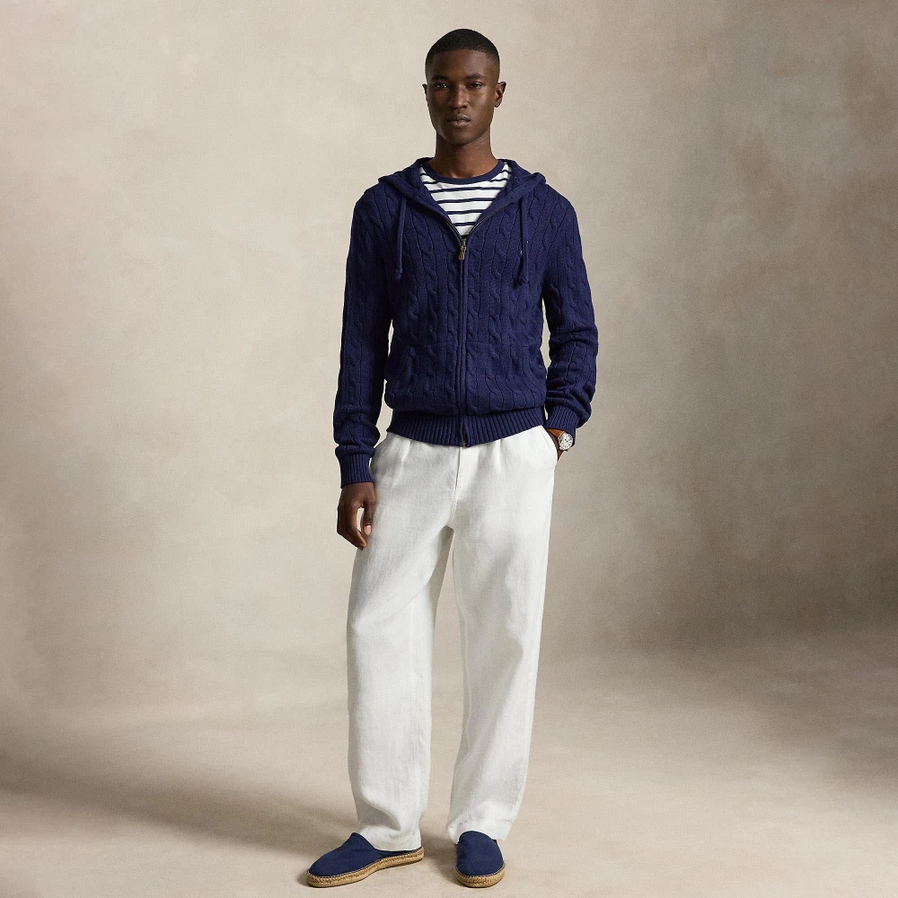 Ανδρική Πλεκτή Ζακέτα με Κουκούλα Polo Ralph Lauren