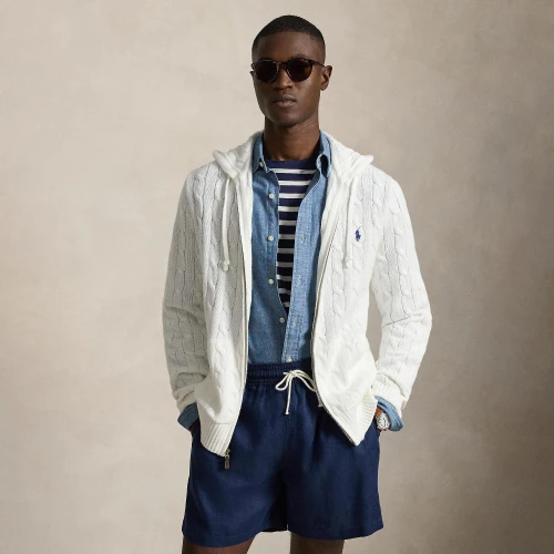 Ανδρική Πλεκτή Ζακέτα με Κουκούλα Polo Ralph Lauren