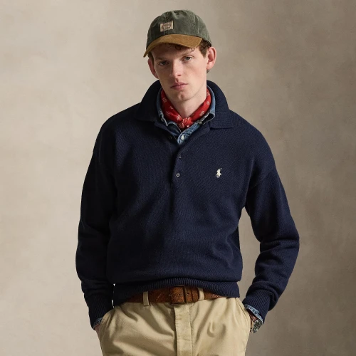 Ανδρική Πλεκτή Polo Μπλούζα Polo Ralph Lauren