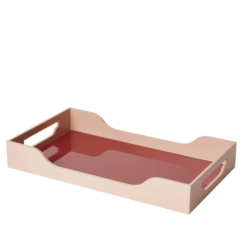 Ξύλινος Δίσκος σερβιρίσματος Maroon/Ροζ M