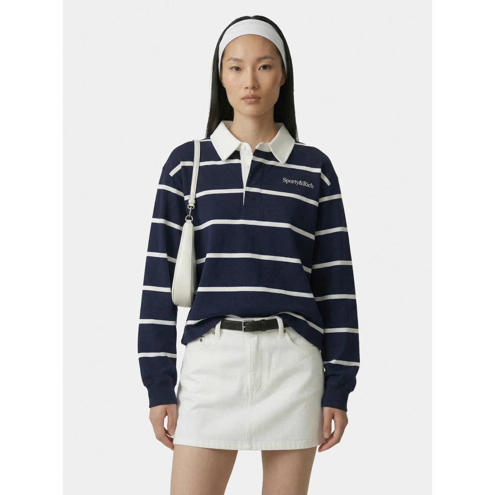 Unisex Polo Sporty & Rich με Ρίγες
