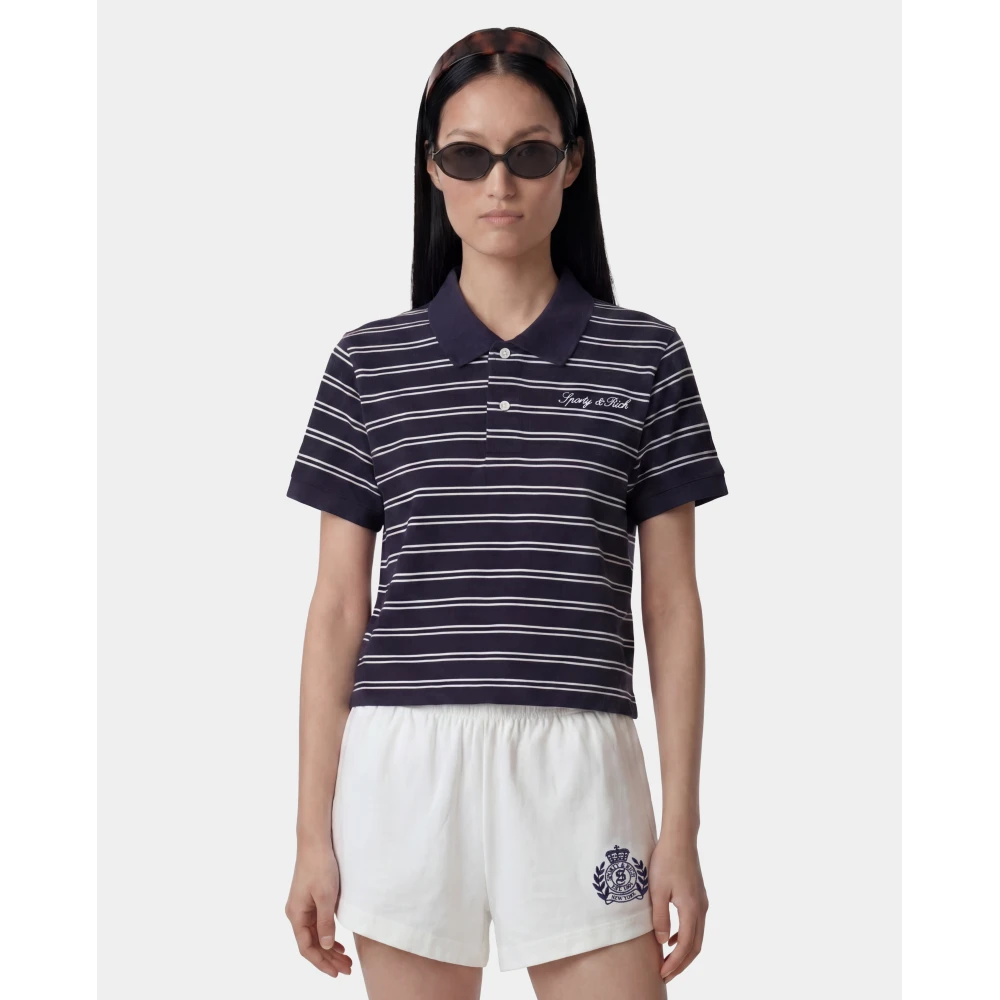 Polo Μπλούζα Sporty & Rich με Ρίγες