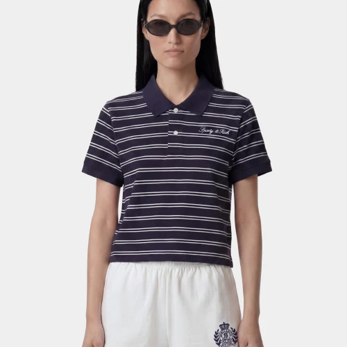 Polo Shirt Sporty & Rich with Stripes